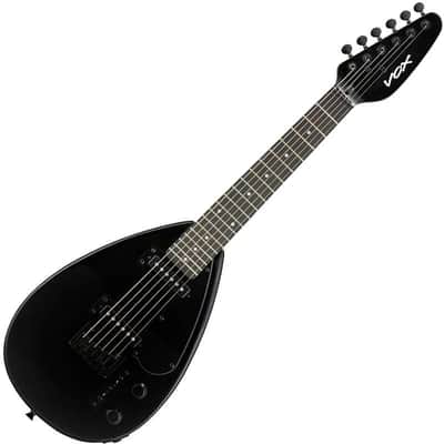 Vox Mark III mini Teardrop Solid Black Perfect for slide guitar. Great Christmas Gift! Easy for beginners. Travel guitar image 1