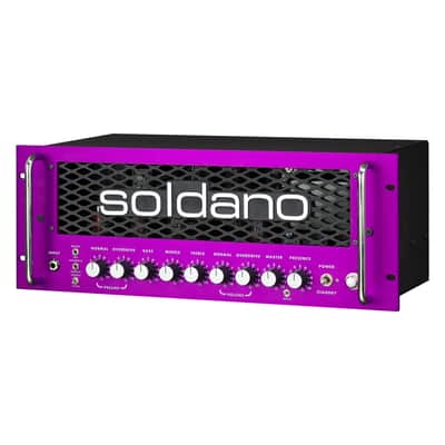 SOLDANO SLO 100R - 2 Channel - 100 Watt - All-Tube Rackmount Guitar Amp- PURPLE image 3
