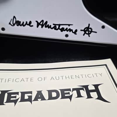 Dave Mustaine's Personal Dean Punk Zero MEGADETH Tour Stage Played Signature 1H Electric Guitar Artist Owned Signed Custom Explorer Pre-Gibson Era image 5