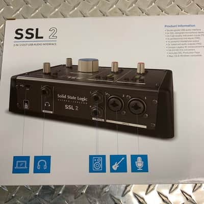 Solid State Logic SSL 2 USB Audio Interface 2020 - Present - Black image 1