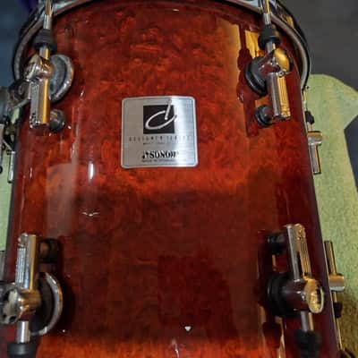 Sonor Designer Maple Light 12x12 Suspended Floor Tom - Birdseye - RED image 5