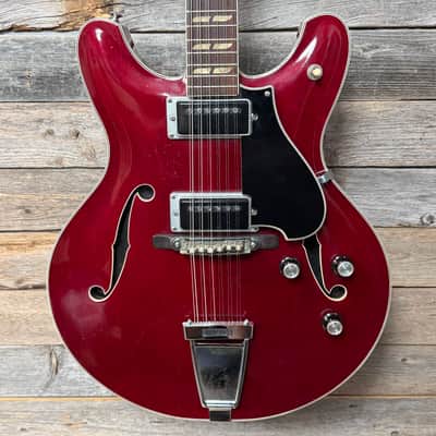 Yamaha SA-20 12-String Hollow Body 1968 - 1972 - Cherry Red image 1