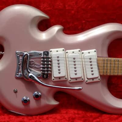 Mosrite Double Axe Prototype 1988 Champagne Pink image 1