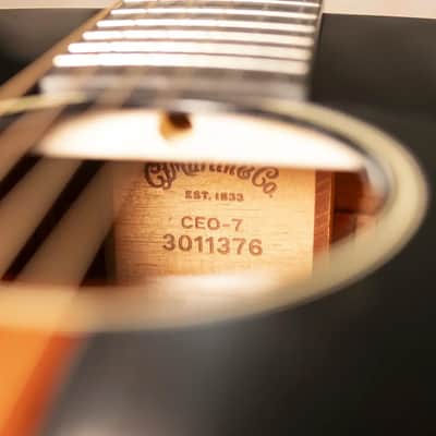 Martin CEO-7 Grand Concert Acoustic Guitar - Autumn Sunset Burst with Hardshell Case image 14