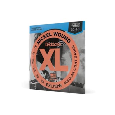 D'Addario XL 10-46 Regular Light (Wound 3rd) Electric Guitar Strings - EXL110W image 2