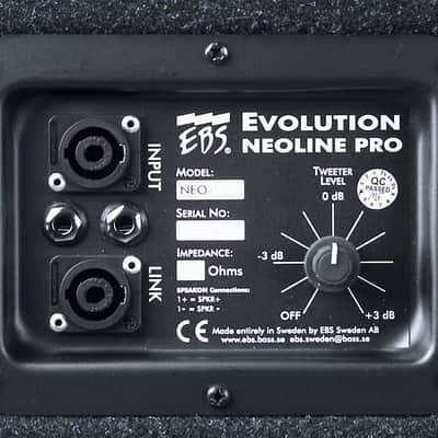 EBS NEOCAB NeoLine 112 Bass Guitar Amplifier Cabinet 1x12" + 2" 600W image 3