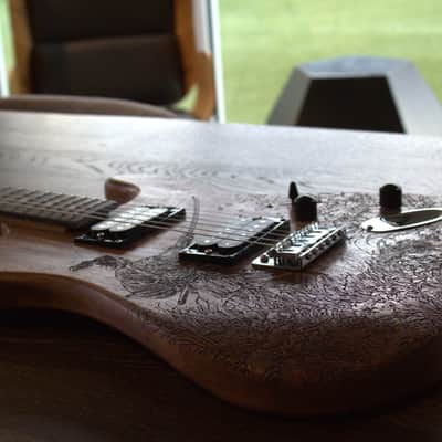 Samurai In the Garden - Handcrafted Electric Guitar- Dead End Guitar image 6