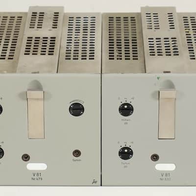 Tab Telefunken V81 10W A-Class studio loudspeaker tube amp pair + cables (serviced) imagen 7