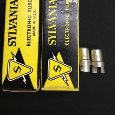 PAIR SYLVANIA 2CW4 NOS Triode Nuvistor VINTAGE VACUUM TUBES Tested USA D.4995-D image 2