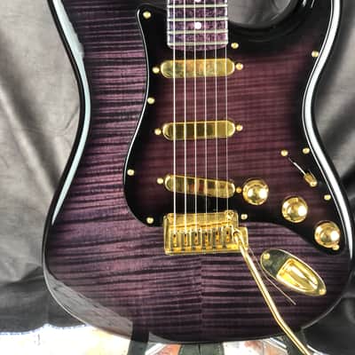 Stratocaster Master Build Custom Shop Yuriy Shishkov  New Old Stock Purple Trans - #1 of 1 image 5