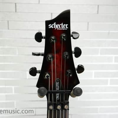 Schecter Omen Elite-6 FR - Black Cherry Burst image 14