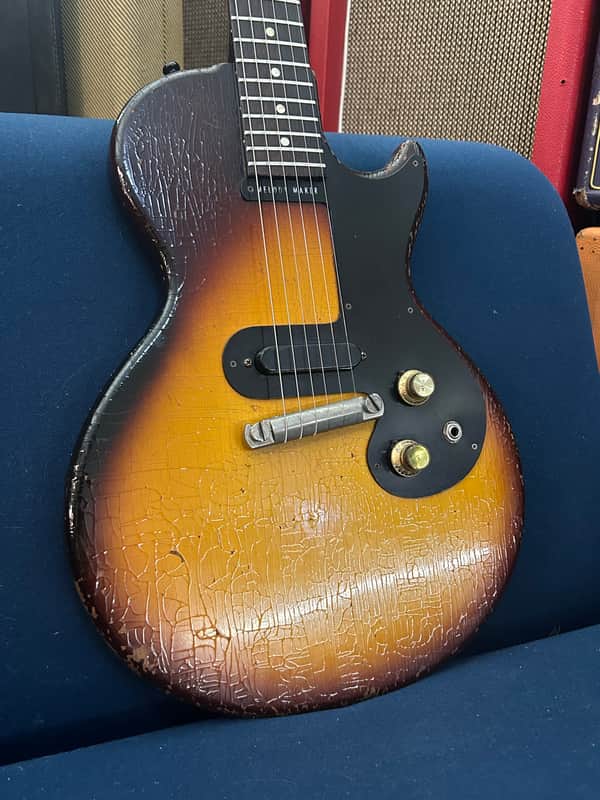 Vintage Gibson Melody Maker Singlecut 1960 1961 Sunburst Worn Les Paul Jr image 1