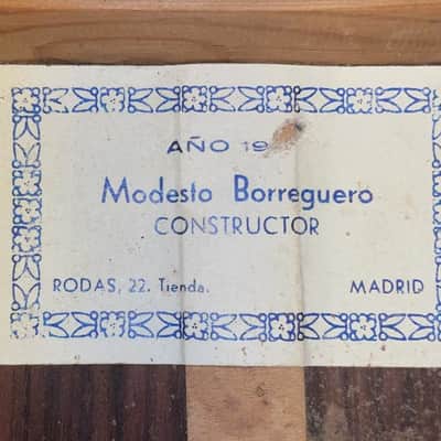 Modesto Borreguero 1944 classical guitar - style of Manuel Ramirez, Domingo Esteso, Santos Hernandez - check video! image 13