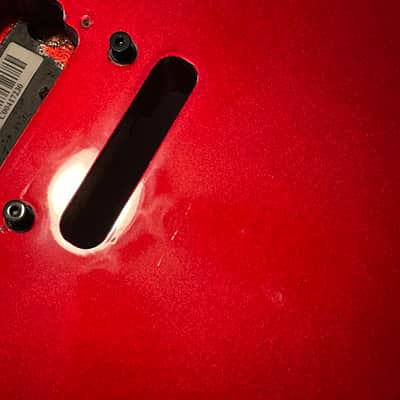 2008 Charvel USA San Dimas 2H Metallic Red Telecaster Style Guitar Body Floyd Ready image 6