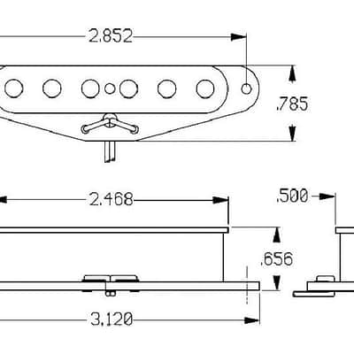Seymour Duncan APTL-1 Alnico II Pro Lead (bridge) Tele Pickup image 2