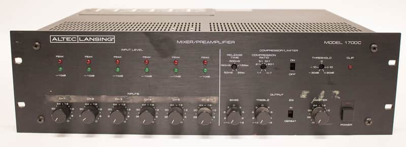Altec Lansing 1700C 6-Channel Mixer Preamplifier with Compressor