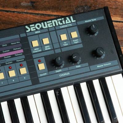 Sequential Multi-Trak 61-Key 6-Voice Polyphonic Synthesizer 1985 - 1987 - Black image 10