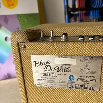 Fender Blues DeVille 2-Channel 60-Watt 4x10" Guitar Combo 1994 - 1996 - Tweed image 2