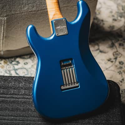 Xotic USA California Classic XSC Pro-2 SSH Light Aging-Lake Placid Blue w/Roasted Flame Maple Neck & FB image 7