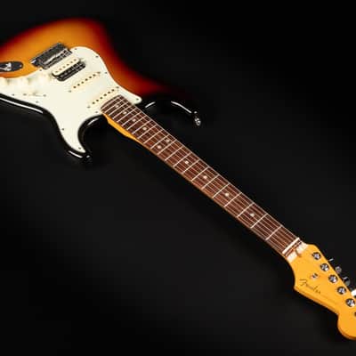 2022 Fender American Ultra Stratocaster HSS with Rosewood Fretboard - Ultraburst | USA Coil-Tap Compound Radius Locking Tuner | CoA OHSC image 7