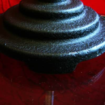 Vintage RARE 1940's Bud Radio Products 589 model microphone desk stand cast iron deco Atlas Shure image 4
