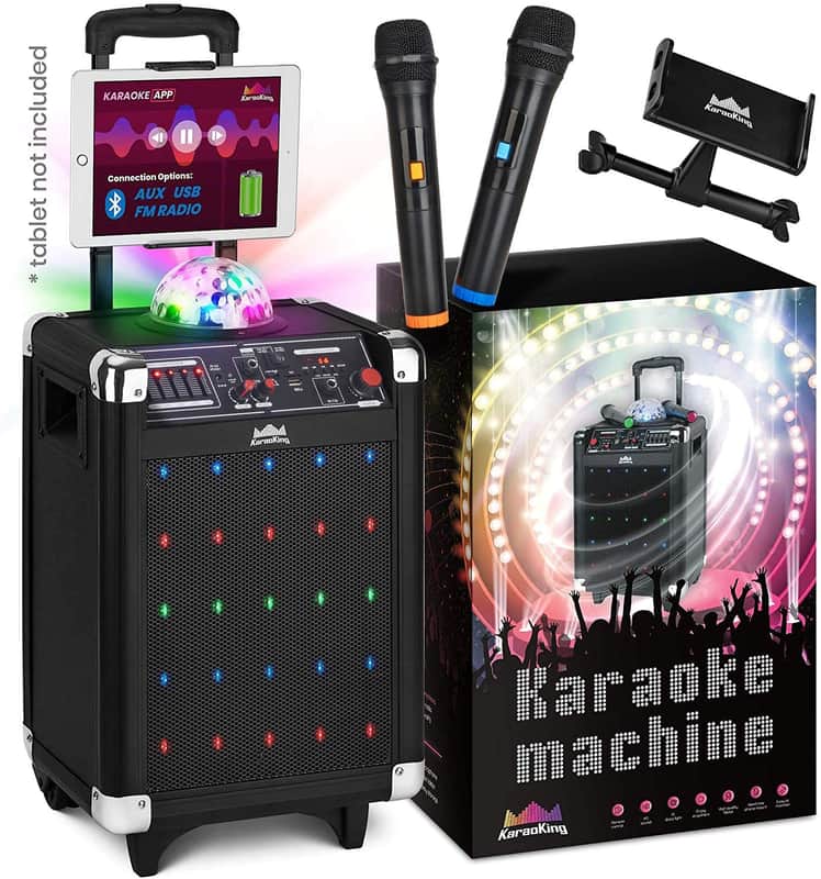 KaraoKing G100 Karaoke System 2021 Black image 1