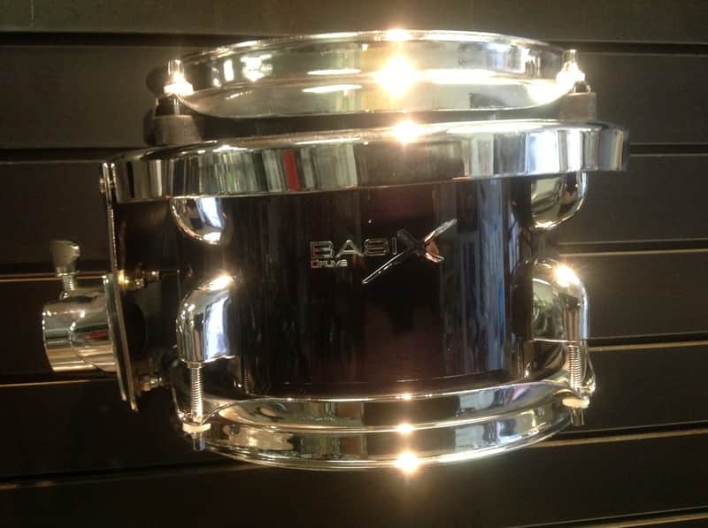 Basix 8"x 6" 9-Ply Birch Tom Drum w/Black Lacquer Finish image 1