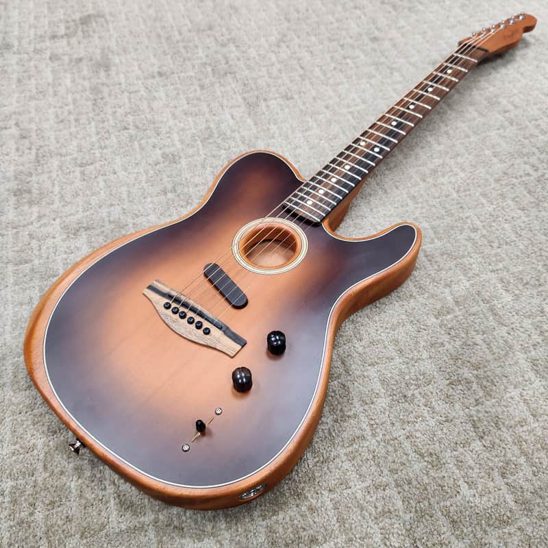 2019 Fender American Acoustasonic Telecaster - Sunburst w/ Original Gig Bag and Case Candy image 1