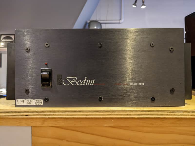 Bedini 100/100 MKII Stereo Power Amplifier - Fully Upgraded Recap