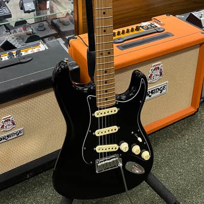 Fender American Ultra Stratocaster with Roasted Maple Fretboard - Black - With OHSC Hard Case image 1
