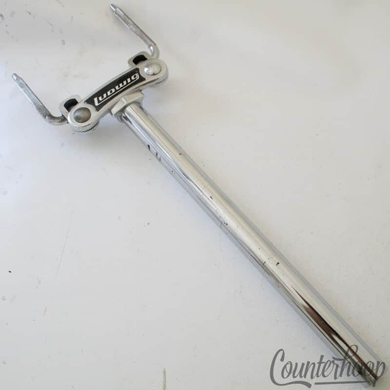 Ludwig Tom/Bass Drum Double Post Stand Tube Mount L-Arm Holder Super Classic 70s image 1