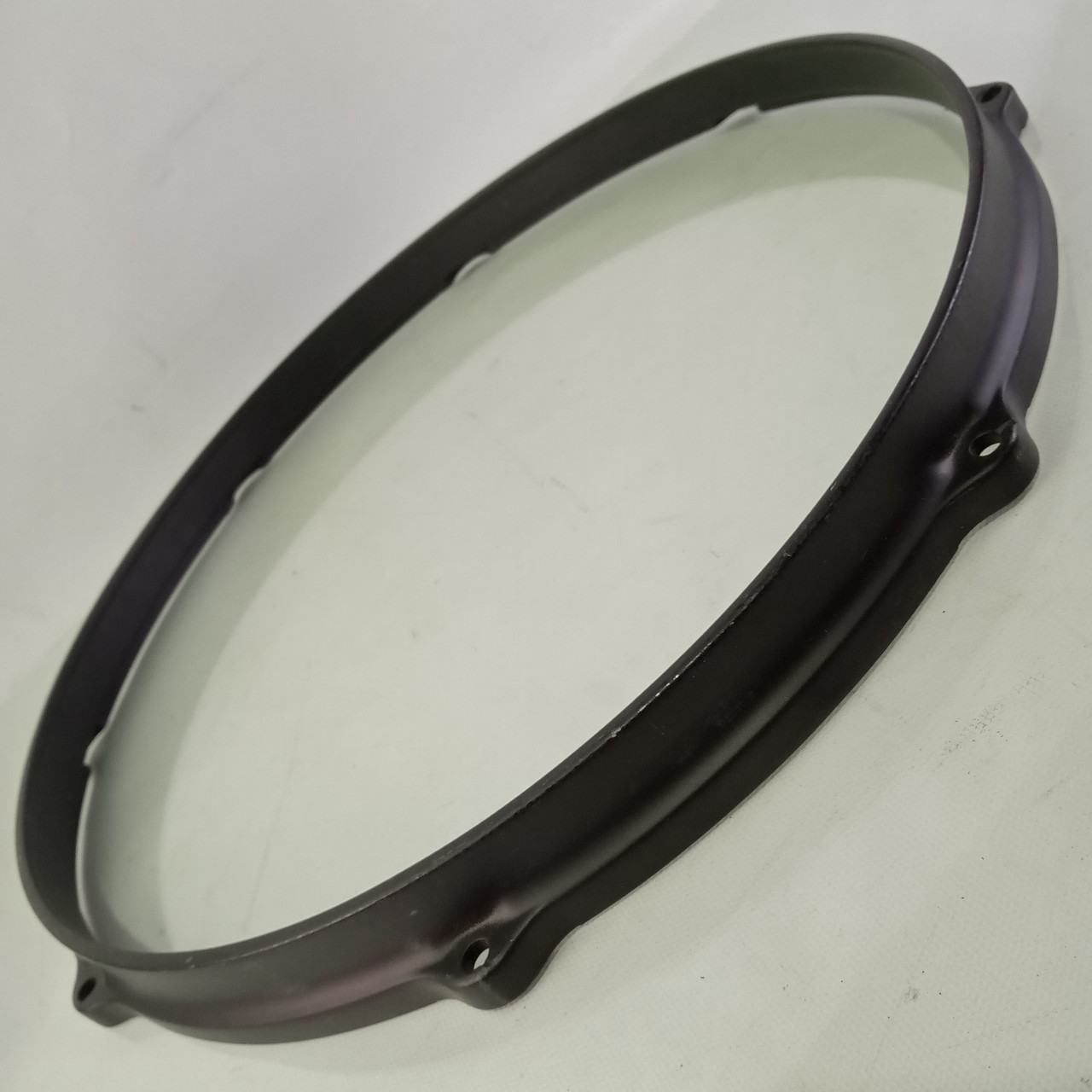 Gretsch 14"Die-Cast 8-Lug Floor Tom/Snare Drum Batter Rim/Hoop Black Vintage USA — main photograph