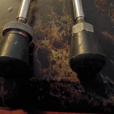 Vintage Remo Quadra Bass Drum Parts mount spurs 80s image 7