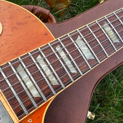 1992 Gibson Custom Shop 1960 RI Les Paul Tom Murphy Birdseye Maple Top Sunburst image 11