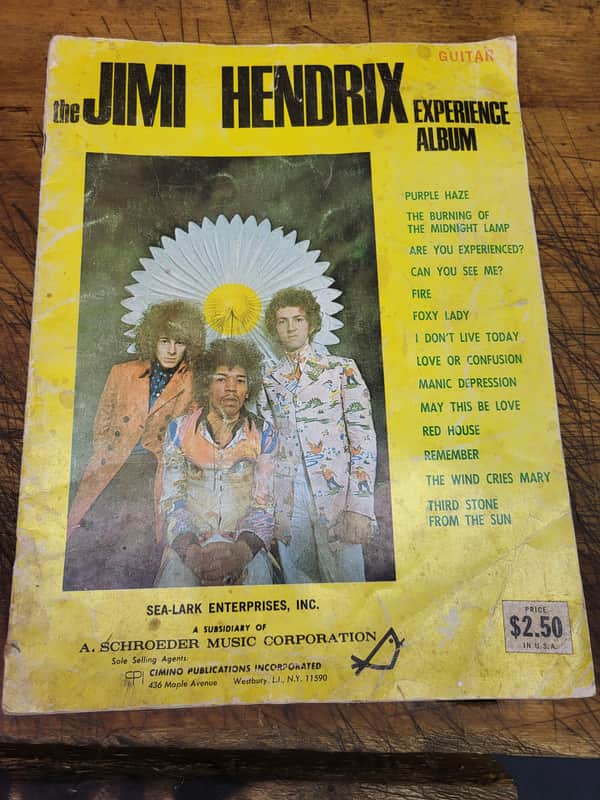 Vintage RARE 1967 Original Jimi Hendrix Experience Album Songbook Guitar Music image 1
