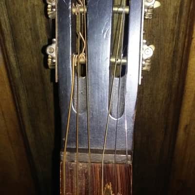 USA Lyra Slot Head Parlor art deco 1930's Striped Sunburst Inlaid Marquetry and case make an offer image 4