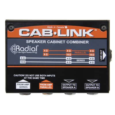 Radial Engineering Cab-Link Speaker Cabinet Merger bundle with Hosa 10' TS Cable image 2
