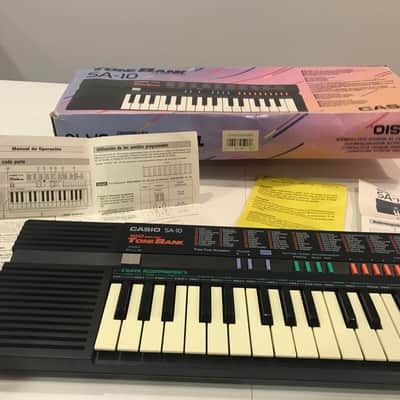 Casio SA-10 Mini Synthesizer (Box and Instructions) 1982-1988 Black image 2
