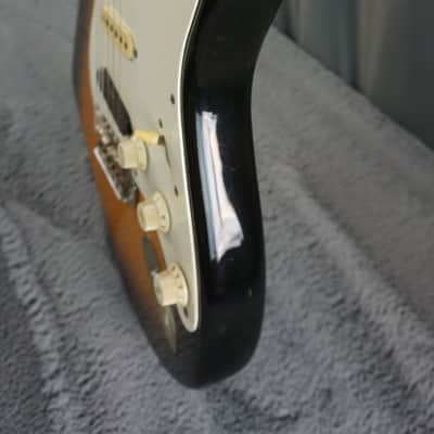 1987 MIJ Squier Stratocaster Fujigen E-Series Sunburst w/ ESP Rail Pickup & Fender Case image 12