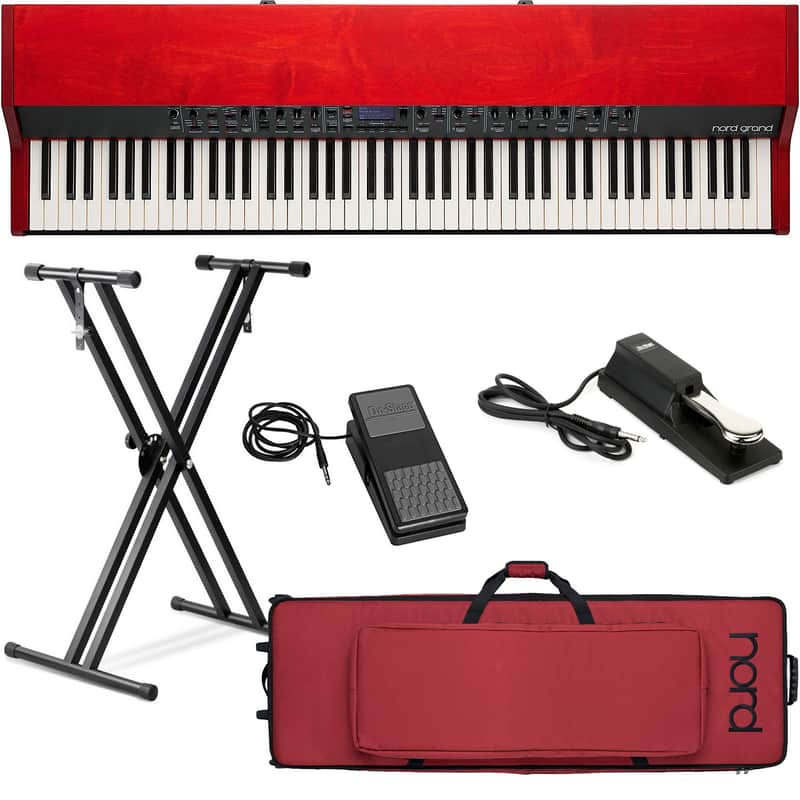 Nord Grand 88-note Kawai Hammer Action Keyboard with Ivory Touch with Nord Soft Case, Adjustable Stand, Expression Pedal and Sustain Pedal image 1