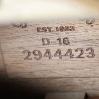 Martin D-16E Mahogany Dreadnought Acoustic Electric Guitar Natural w/Gigbag image 5