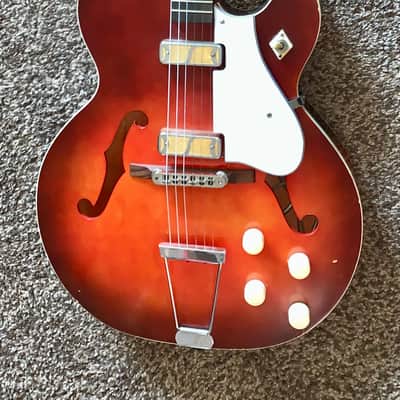 Vintage Harmony Rocket hollow body electric guitar made in usa image 1