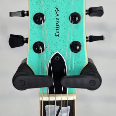 ESP Guitars USA Eclipse 6 String Electric Guitar Midori Gold Sparkle image 6