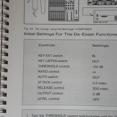 Operating Manual for Behringer Composer MDX 2100 in English and German1995 image 7