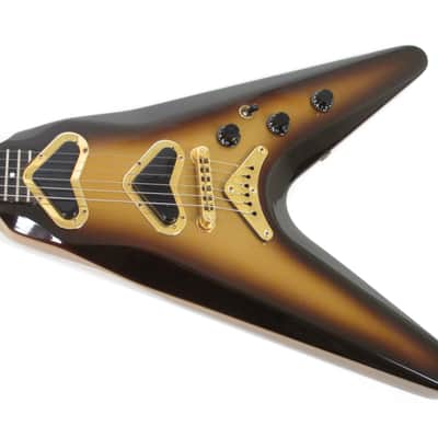 1981 Gibson V2 Flying V - Super Rare Goldburst Metallic Finish! Boomerang V Pickups!  Original Case image 6