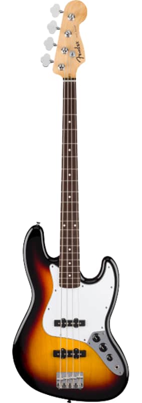 Mint Fender Standard Series 4-string Jazz Bass Guitar, 3-Color Sunburst image 1