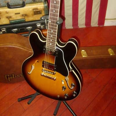 2022 Gibson ES-335 Tobacco Sunburst w/ Original Hardshell Case image 2