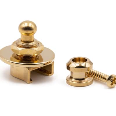 Tone Ninja Classic Schaller-style Straplock, pair (2), Gold image 2