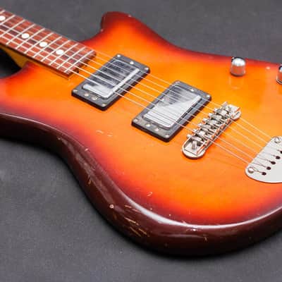Vintage DEFIL Tosca 1987 Tobacco Sunburst Jaguar Shape image 9