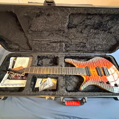 Vik Guitars Duality 7L Left-Handed Lefty LH Left "Pacific Sunset" image 16